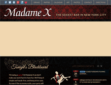 Tablet Screenshot of madamexnyc.com